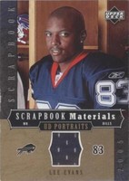 2005 Upper Deck Portraits Lee Evans #SB-LE