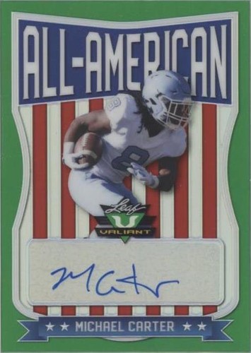 2021 Leaf Valiant Michael Carter #AA-MC1