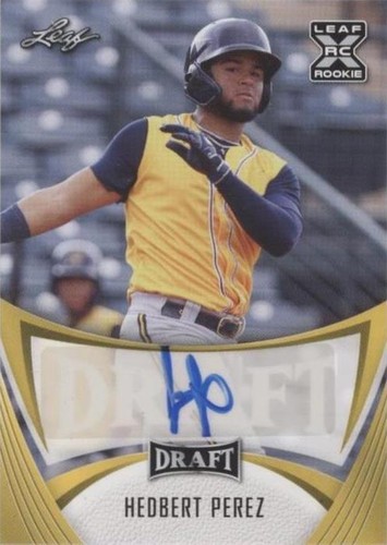 2021 Leaf Draft - Hedbert Perez #BA-HP1