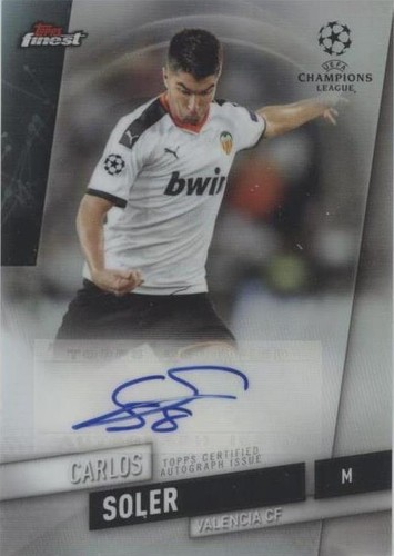 2019-20 Topps Finest UCL Carlos Soler #FA-CS