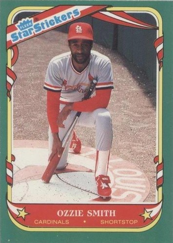 1987 Fleer Star Stickers - Ozzie Smith #112