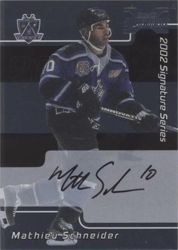 2002-03 In the Game Be A Player Signature Series - Mathieu Schneider #159