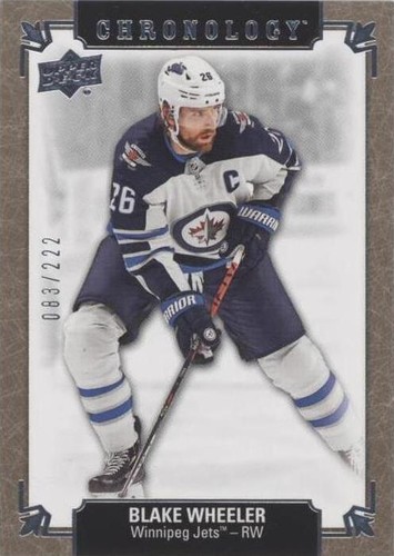 2019-20 Upper Deck Chronology - Blake Wheeler #193
