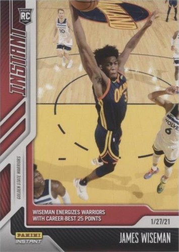 2020-21 Panini Prizm Basketball James Wiseman Instant Impact