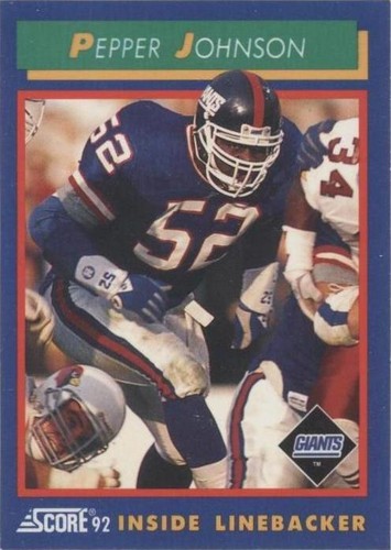 1992 Score Pepper Johnson #77
