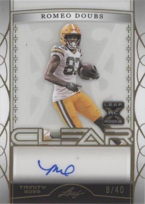 2022 Leaf Trinity Romeo Doubs #CA-RD1
