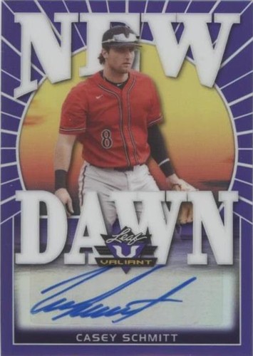 2020 Leaf Valiant - Casey Schmitt #ND-CS1