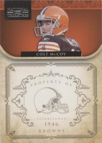 2011 Playoff National Treasures Colt McCoy #34