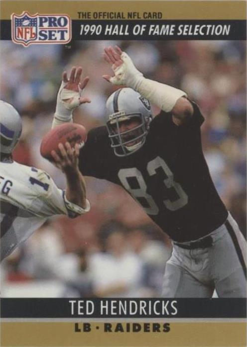 1990 Pro Set FACT Cincinnati Ted Hendricks #26