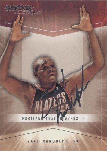 2004-05 Skybox Autographics - Zach Randolph #56