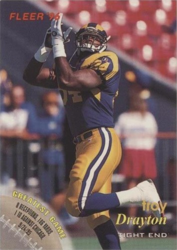 1996 Fleer Shell FACT Troy Drayton #59