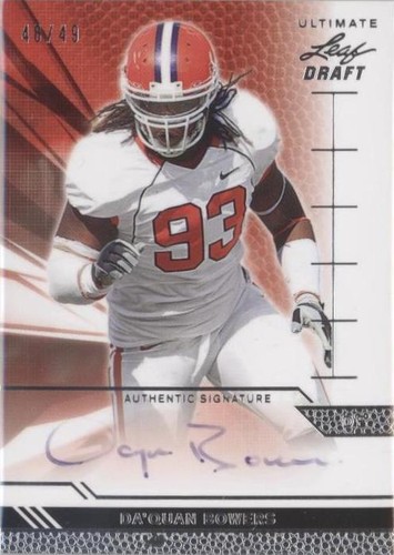 2011 Leaf Ultimate Draft Da'Quan Bowers #U-DQB