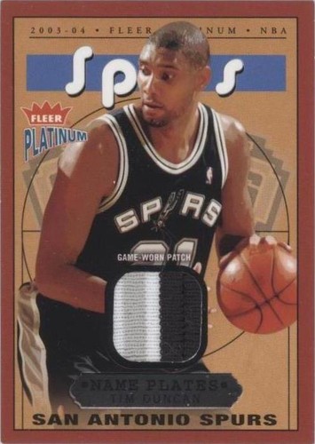 2003-04 Fleer Platinum - Tim Duncan #NP/TD