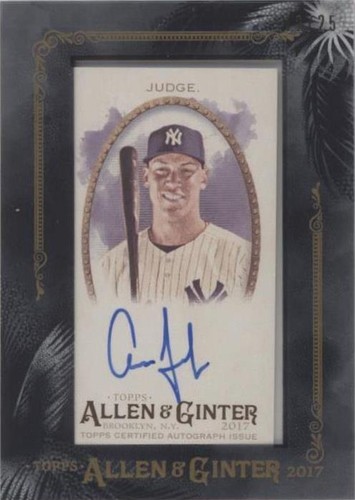 2017 Topps Allen & Ginter - Aaron Judge #MA-AJ