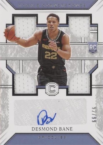 2020 Panini Noir - Desmond Bane RC /99 #141 Memphis 2020 Panini Noir - Desmond Bane RC /99 #141 Memphis