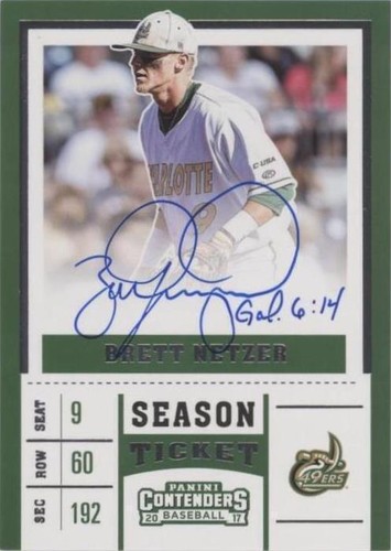 2017 Panini Elite Extra Edition - Brett Netzer #CT-BN