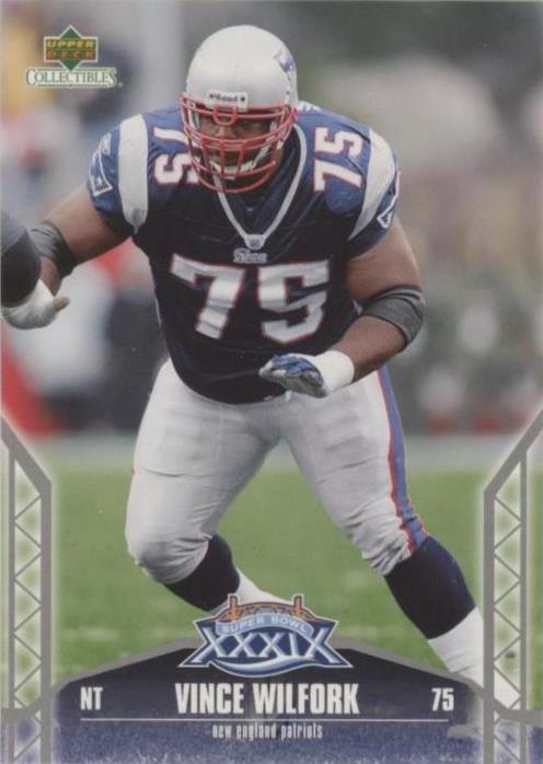2005 Upper Deck Super Bowl XXXIX New England Patriots Vince Wilfork #39