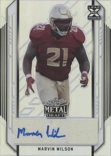 2021 Leaf Metal Draft Marvin Wilson #BA-MW1