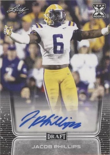 2020 Leaf Draft Jacob Phillips #BA-JP3