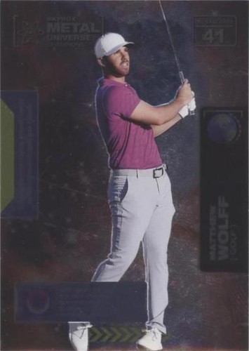 2021 Skybox Metal Universe Champions - Matthew Wolff #41