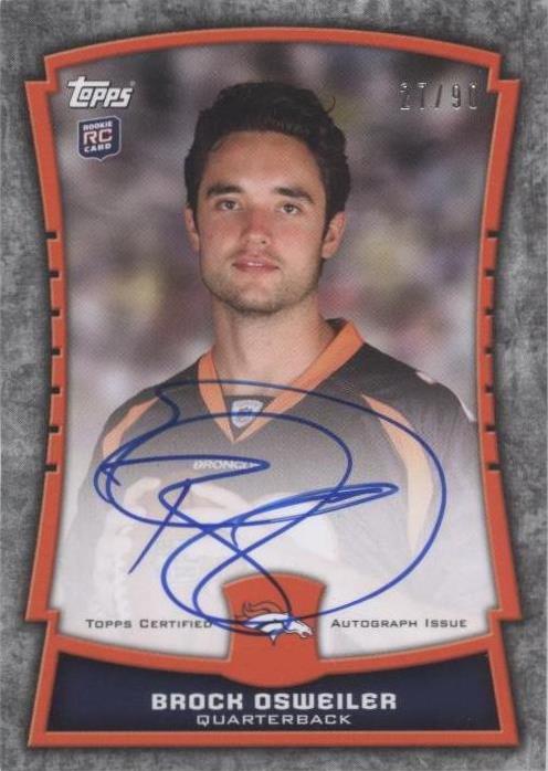 2012 Topps Brock Osweiler #RPA-BO
