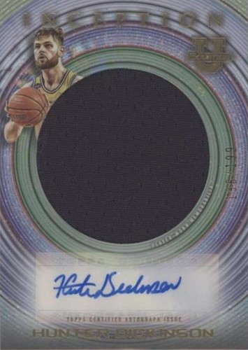 2022-23 Bowman Inception University - Hunter Dickinson #IAJR-HD