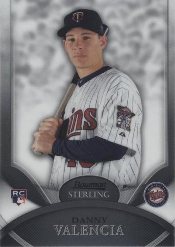 2010 Bowman Sterling - Danny Valencia #34