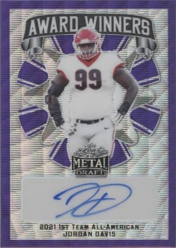 2022 Leaf Metal Draft Jordan Davis #AW-JD1