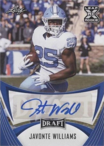 2021 Leaf Draft Javonte Williams #BA-JW2