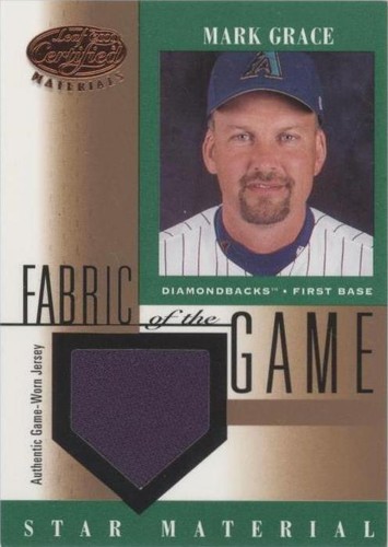 2001 Leaf Certified Materials - Mark Grace #FG-110