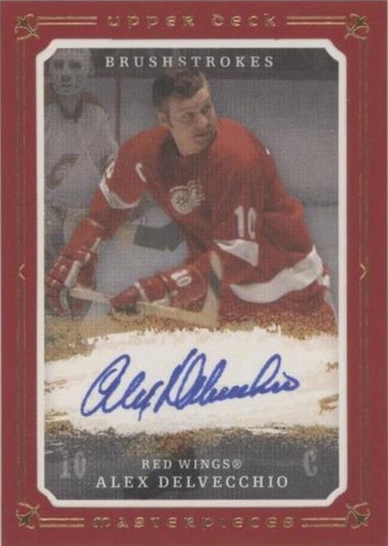 2008-09 Upper Deck Masterpieces - Alex Delvecchio #MB-AD