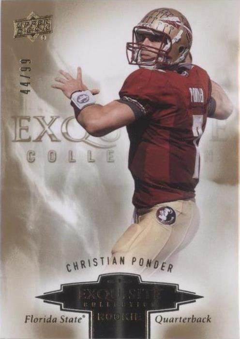 2010 Upper Deck Exquisite Collection Christian Ponder #ER-CP