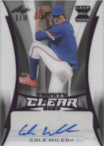 2020 Leaf Trinity - Cole Wilcox #CA-CW1