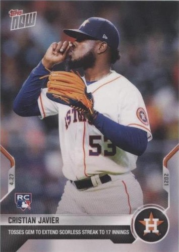 2021 Topps Now - Cristian Javier #140