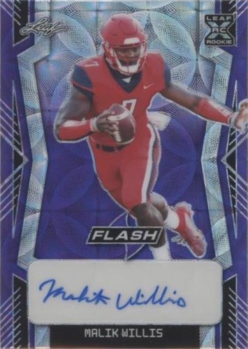 2022 Leaf Flash Malik Willis #BA-MW1
