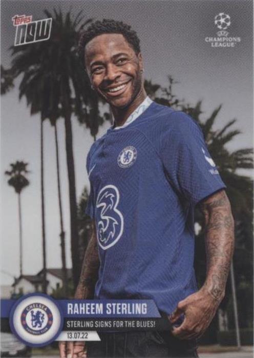 2022-23 Topps Now UCL Raheem Sterling #PS09