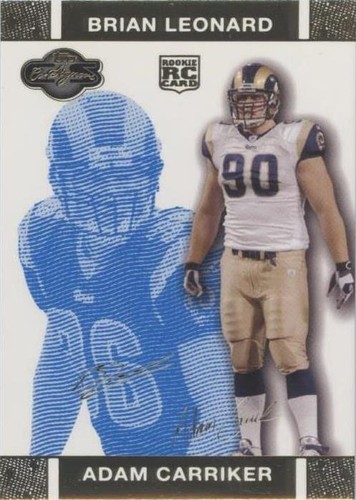2007 Topps Co-Signers Adam Carriker Brian Leonard #97