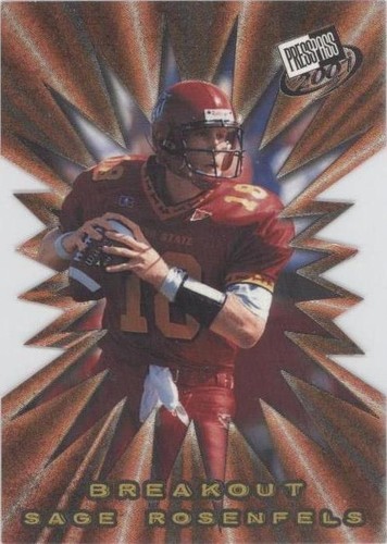 2001 Press Pass Sage Rosenfels #B6