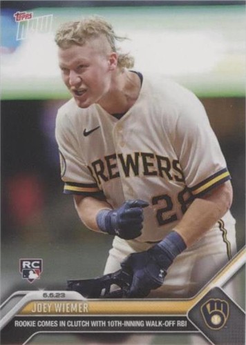 topps now ジョーイ・ウィーマー Joey Wiemer #394 JOEY WIEMER Rookie Card 2023 Topps Now #394 Milwaukee