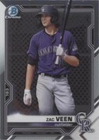 2021 Bowman Chrome - Zac Veen #BCP-183