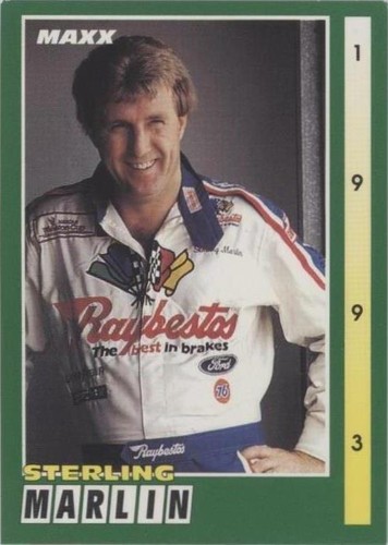 STERLING MARLIN 1995 UD Speed Merchant Hologram + 1993 Maxx