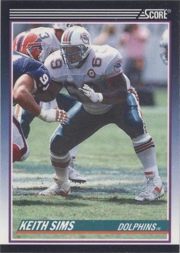 1990 Score Keith Sims #109T