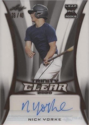 2020 Leaf Trinity - Nick Yorke #CA-NY1
