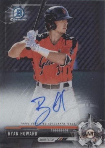 2017 Bowman Chrome - Ryan Howard #CPA-RH