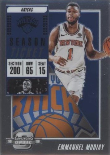 2018-19 Panini Contenders Optic - Emmanuel Mudiay #15