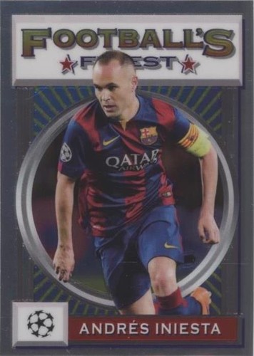 2021-22 Topps Finest Flashbacks UCL Andres Iniesta #156
