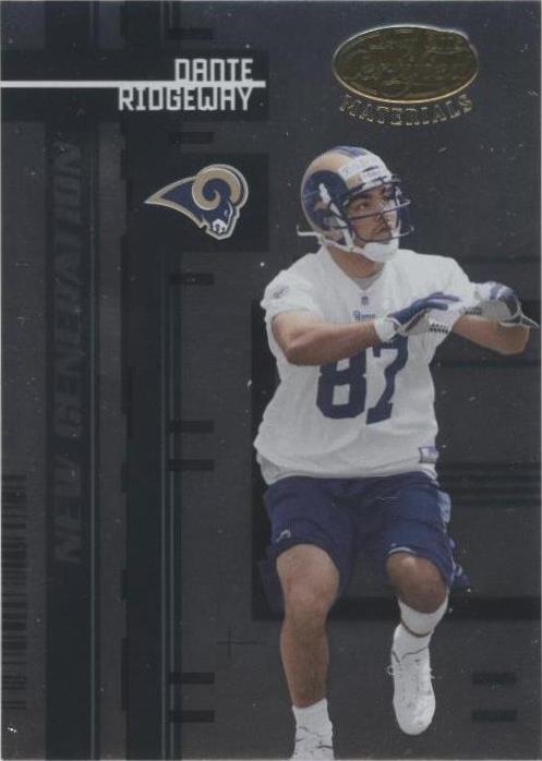 2005 Leaf Certified Materials Dante Ridgeway #188