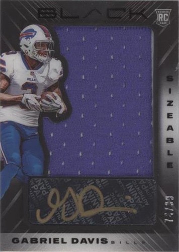 2020 Panini Black Gabriel Davis #SS-GDA