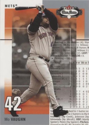 2003 Fleer Box Score - Mo Vaughn #58