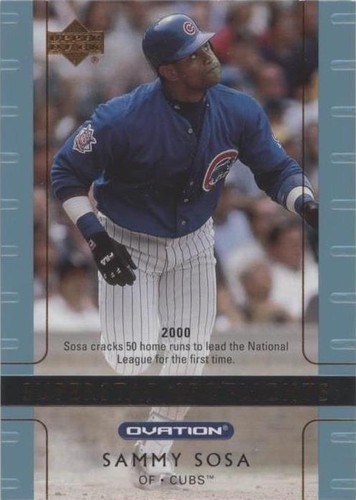 2002 Upper Deck Ovation - Sammy Sosa #107